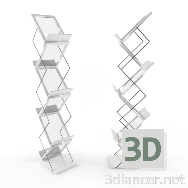 modello 3D scaffalatura - anteprima