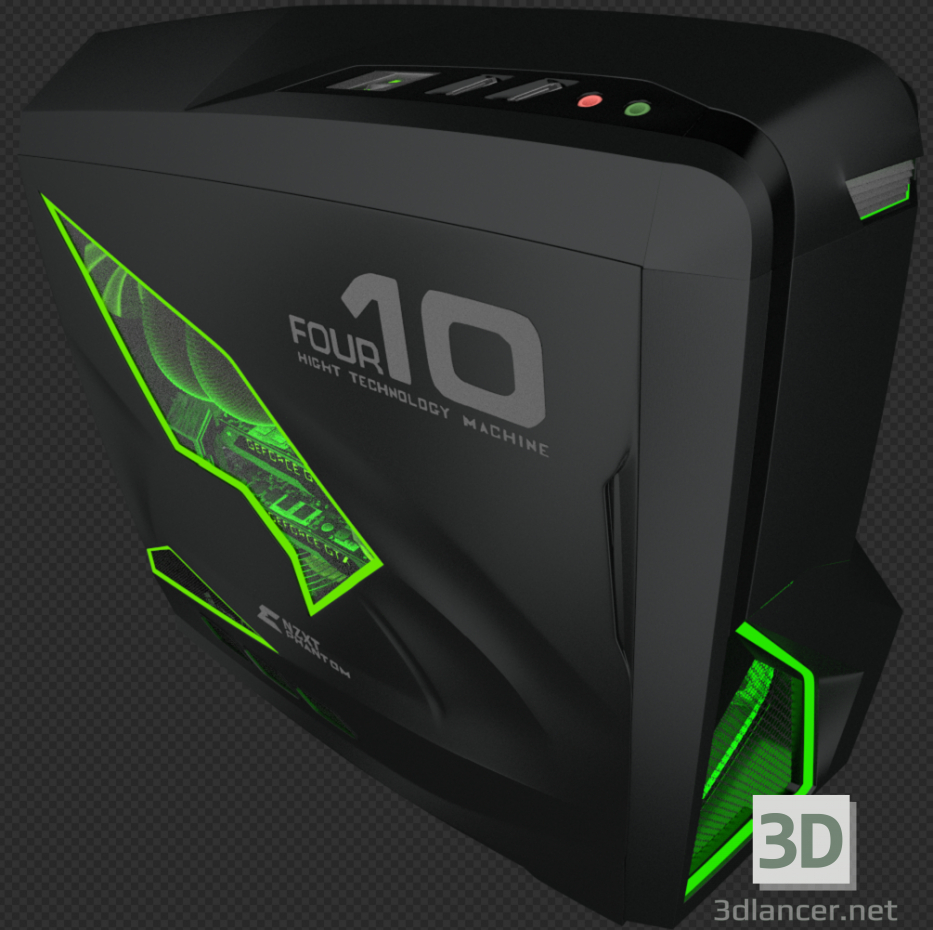 3d model PC - vista previa