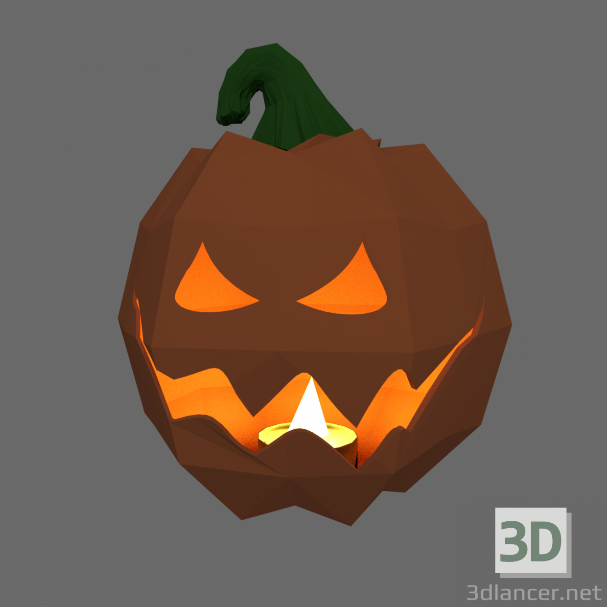 modello 3D di Zucca di Halloween comprare - rendering