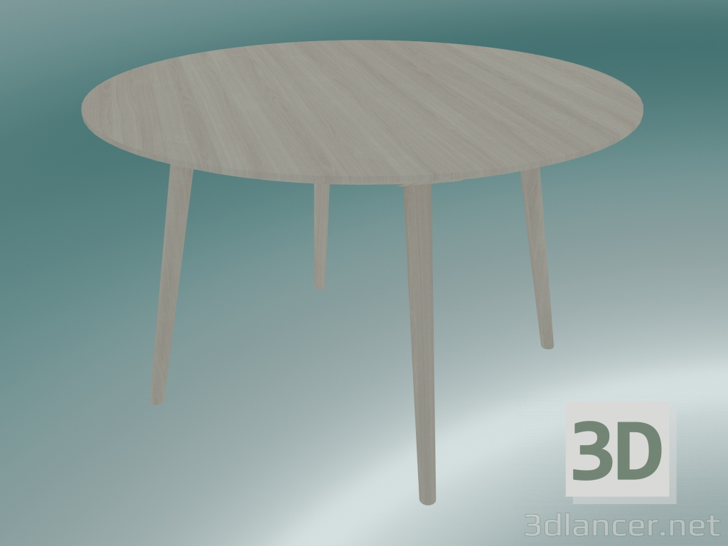 3d model Mesa de comedor In Between (SK4, Ø120cm, H 73cm, Roble blanco aceitado) - vista previa