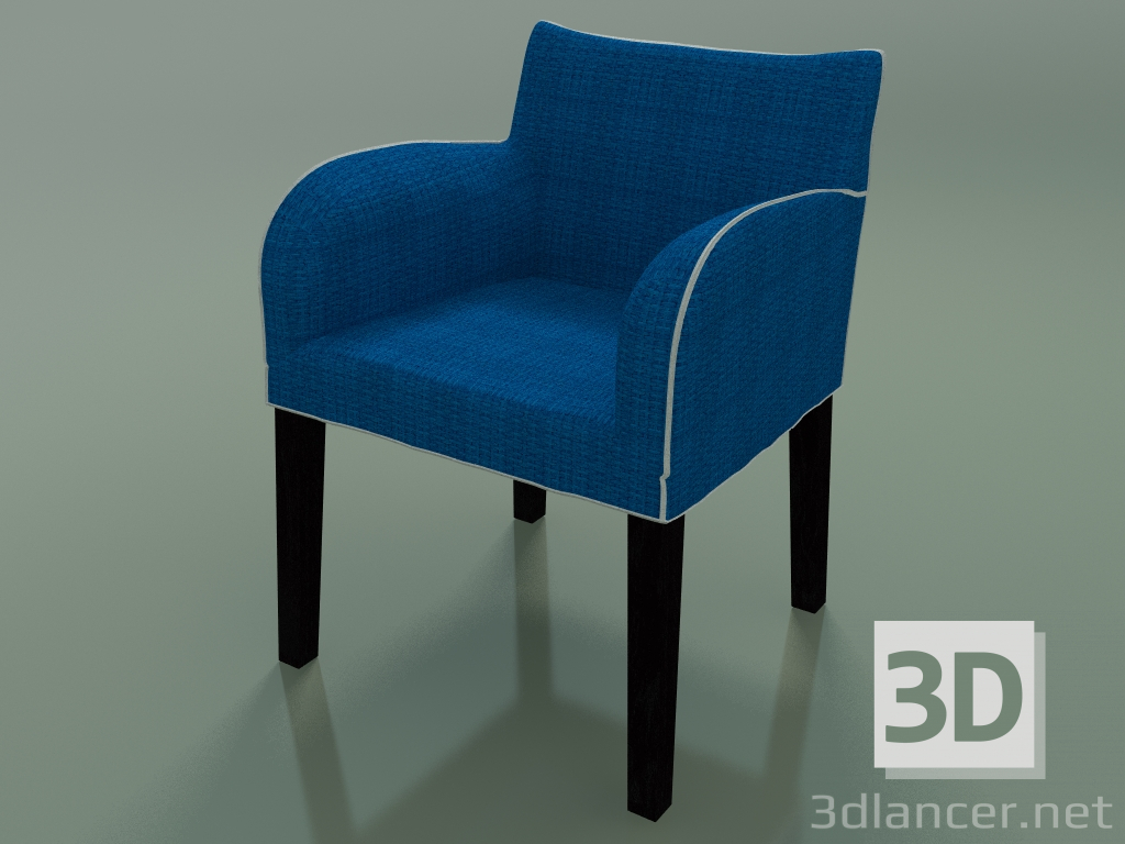 modèle 3D Fauteuil (24, laqué noir) - preview