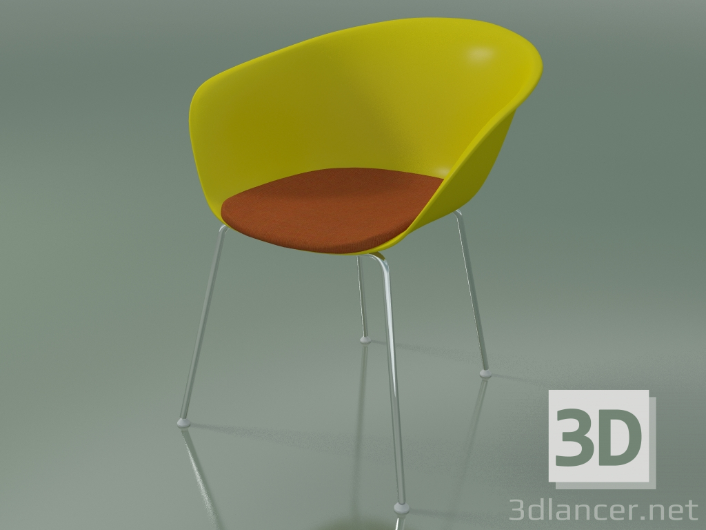 3D Modell Stuhl 4221 (4 Beine, mit Sitzkissen, PP0002) - Vorschau