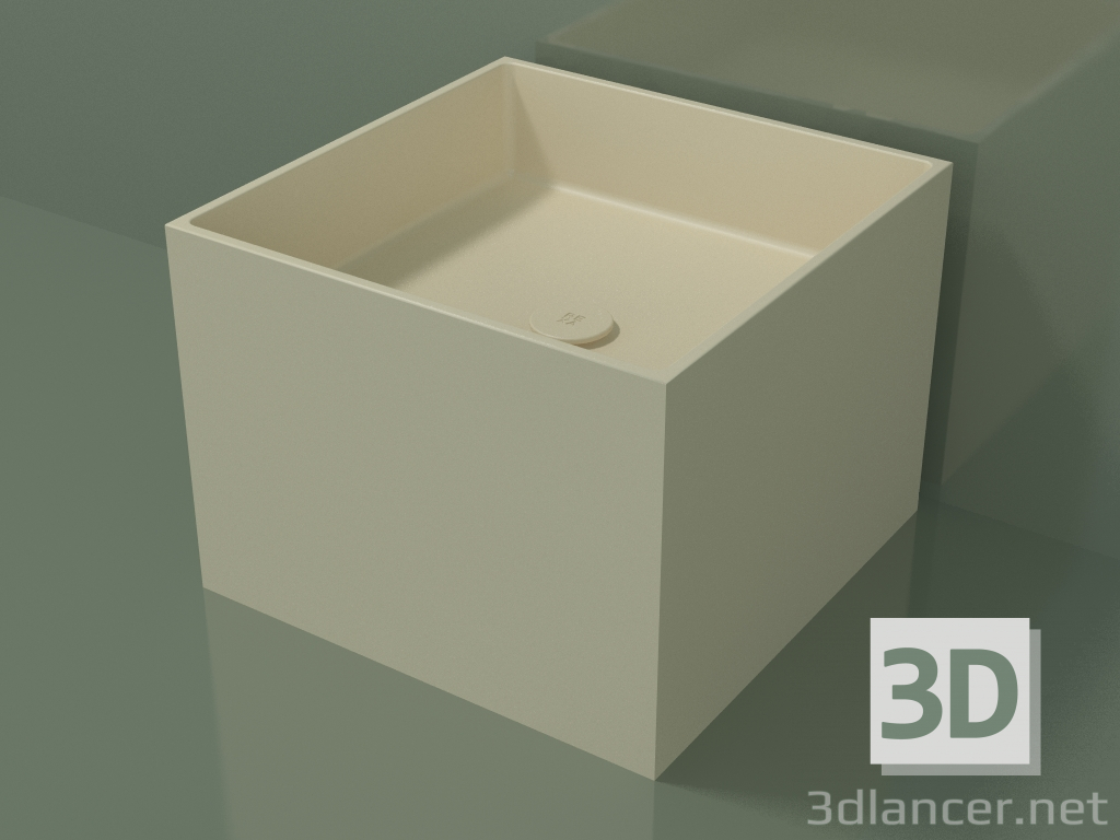 3D modeli Tezgah üstü lavabo (01UN22301, Bone C39, L 48, P 48, H 36 cm) - önizleme