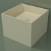 modello 3D Lavabo da appoggio (01UN22301, Bone C39, L 48, P 48, H 36 cm) - anteprima