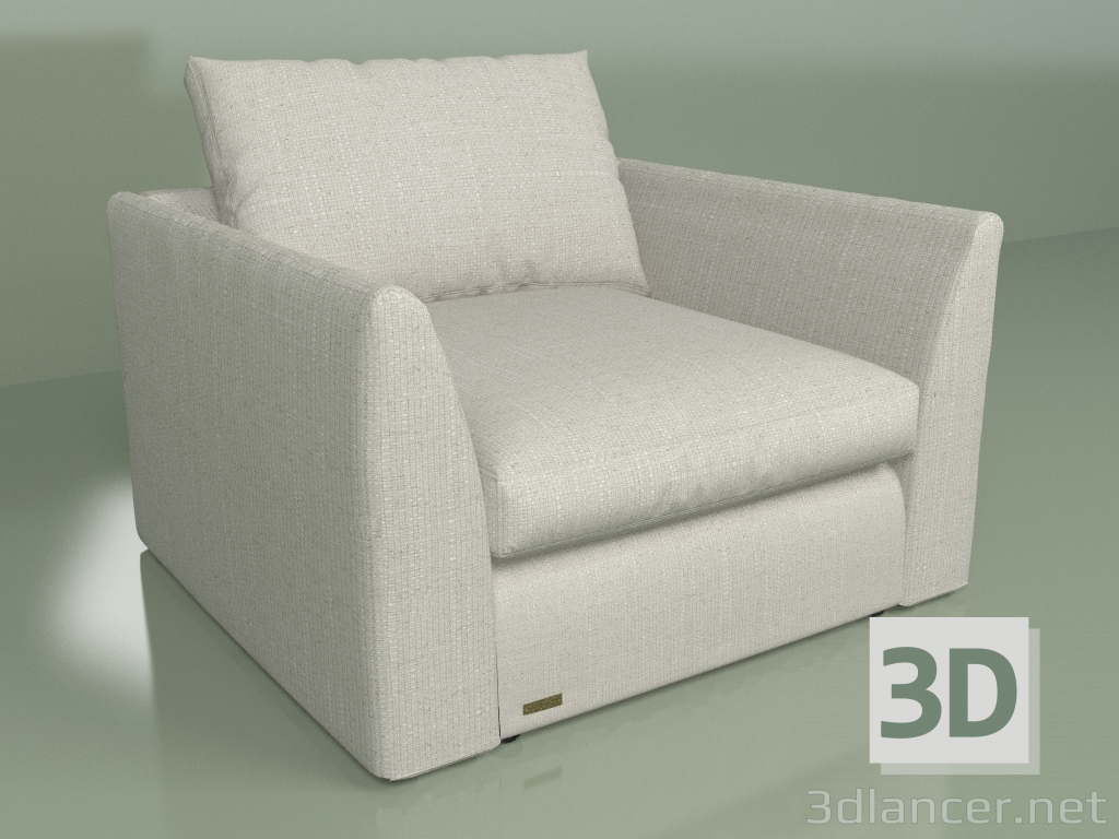 3d model Armchair Lagos - preview