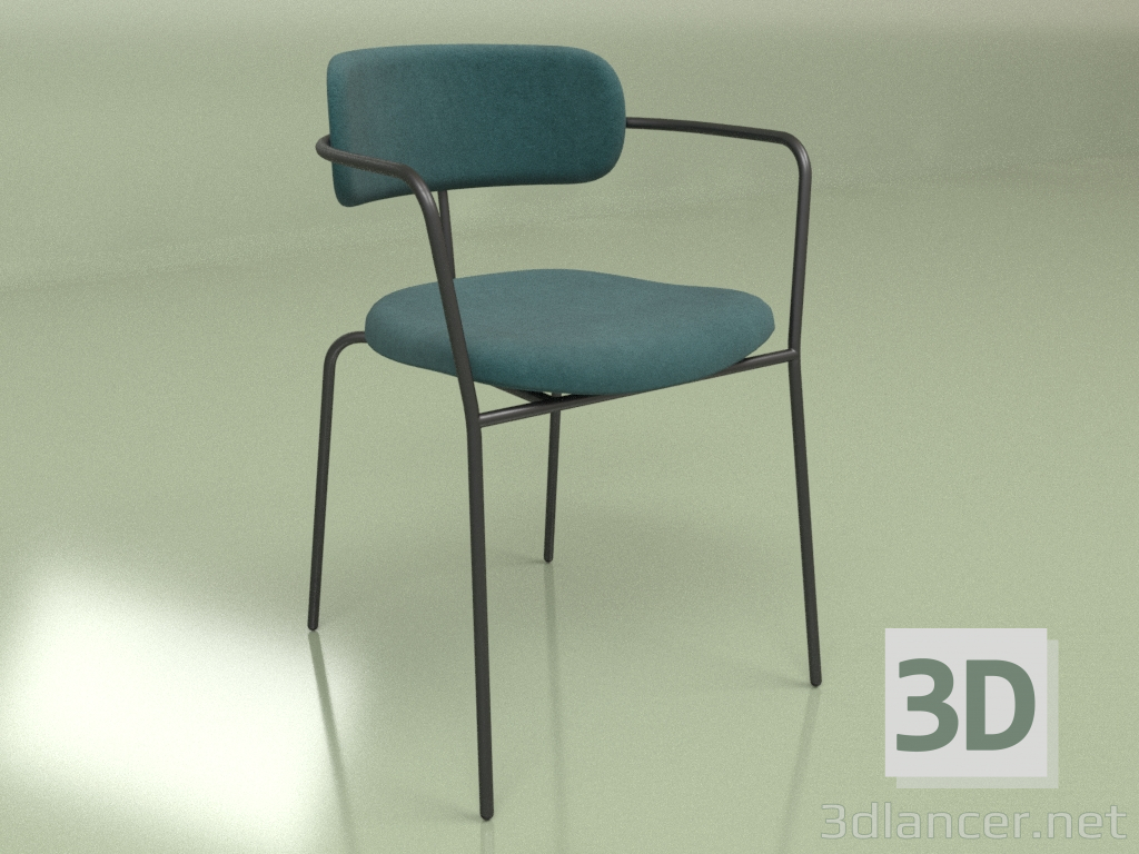 3d model Silla Pedigree Brazo (verde) - vista previa