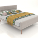 3d model Cama Borneo 180x200 (beige) - vista previa