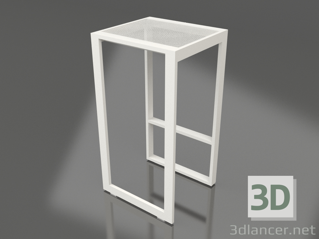 modello 3D Sgabello alto (Grigio agata) - anteprima