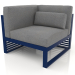 3d model Modular sofa, section 6 left, high back (Night blue) - preview