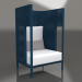 3d model Chaise lounge capullo (Gris azul) - vista previa