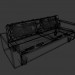 3d model Leather sofa - preview