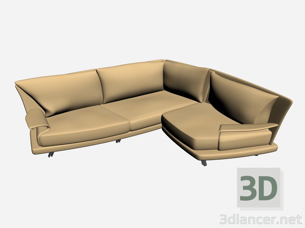 3d model Sofa Super roy twin 5 - preview