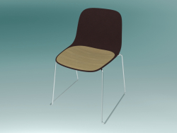 Silla SEELA (S310 con acolchado y molduras de madera)