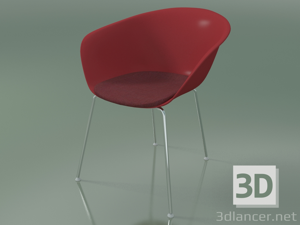 3d model Silla 4221 (4 patas, con cojín de asiento, PP0003) - vista previa