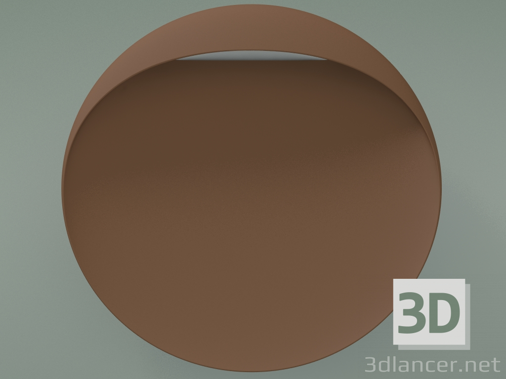 3D Modell Wandleuchte FLINDT WALL (D 400 mm, LED-DA 27K, CORTC) - Vorschau