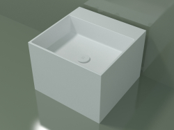 Lavabo da appoggio (01UN22302, Glacier White C01, L 48, P 48, H 36 cm)