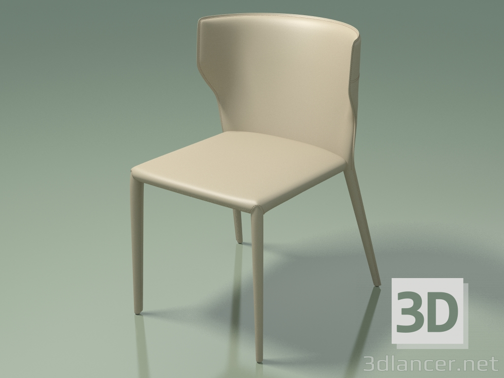 modello 3D Sedia da pranzo Tudor (111845, grigio-beige) - anteprima