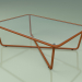 modèle 3D Table basse 002 (Verre Côtelé, Rouille Métallique) - preview