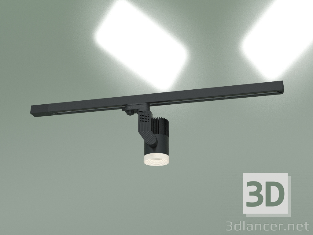 3d model Luminaria carril LED para embarrado monofásico Accord LTB 37 (negro) - vista previa