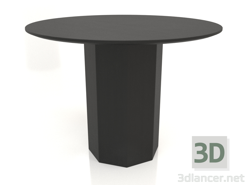 3d model Dining table DT 11 (D=1000х750, wood black) - preview