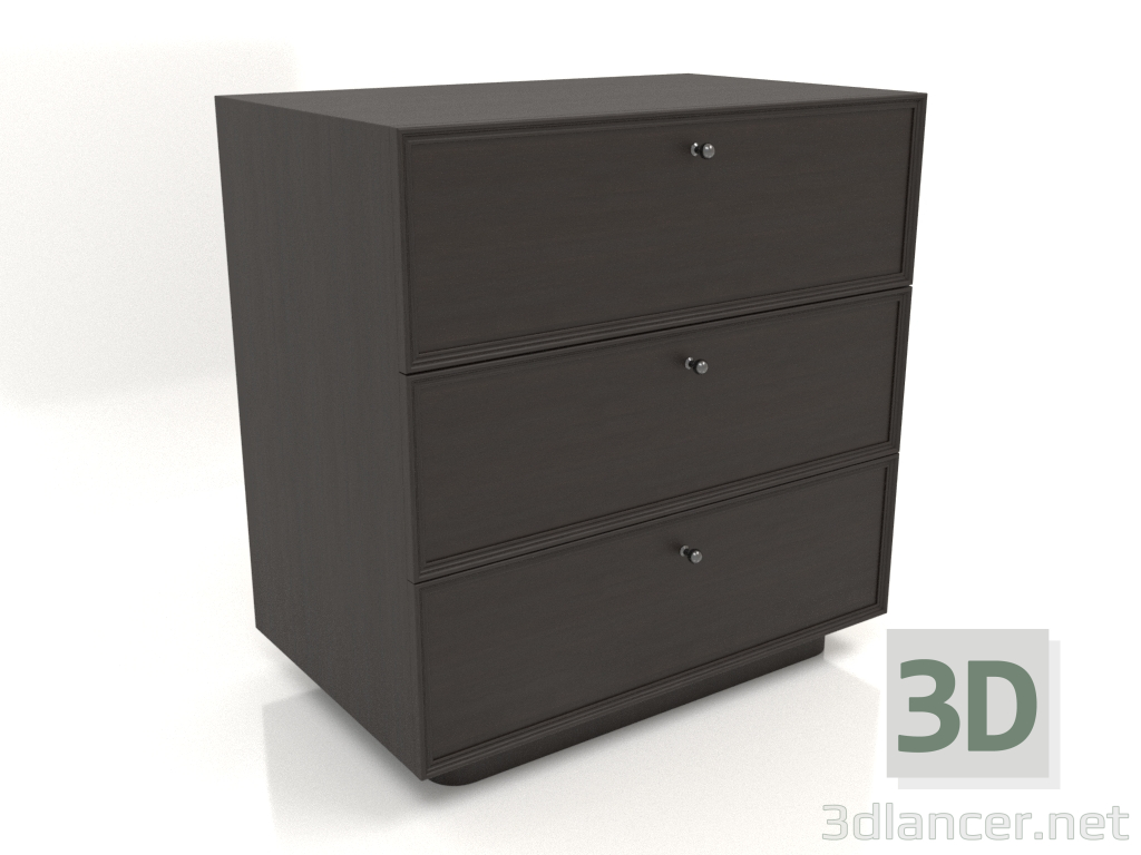 modello 3D Cassettiera TM 15 (803х505х834, legno marrone scuro) - anteprima