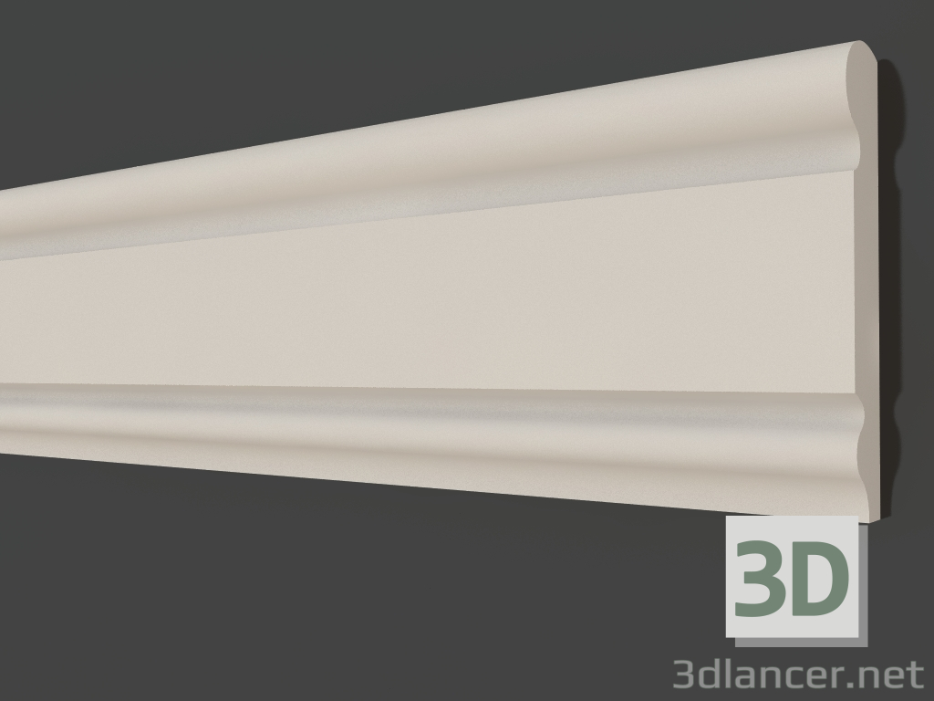 3d model Plaster molding LG 062 (95x20) - preview