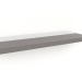 modello 3D Mensola, finitura laccata grigio-beige opaco (90x19,5x4 cm) - anteprima