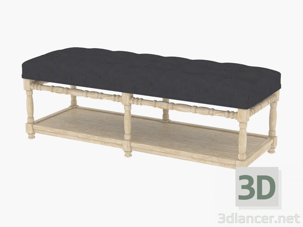 3d модель Скамья NAPA VELVET BENCH (7801.1105) – превью