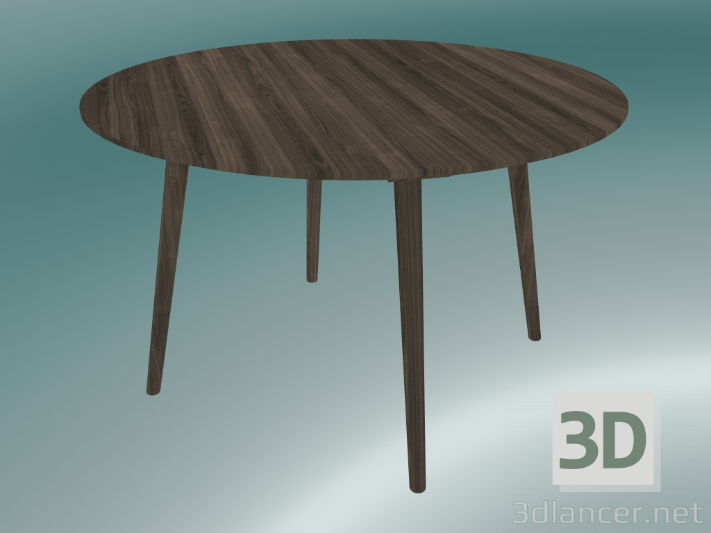 3d model Mesa de comedor In Between (SK4, Ø120cm, H 73cm, Roble engrasado ahumado) - vista previa