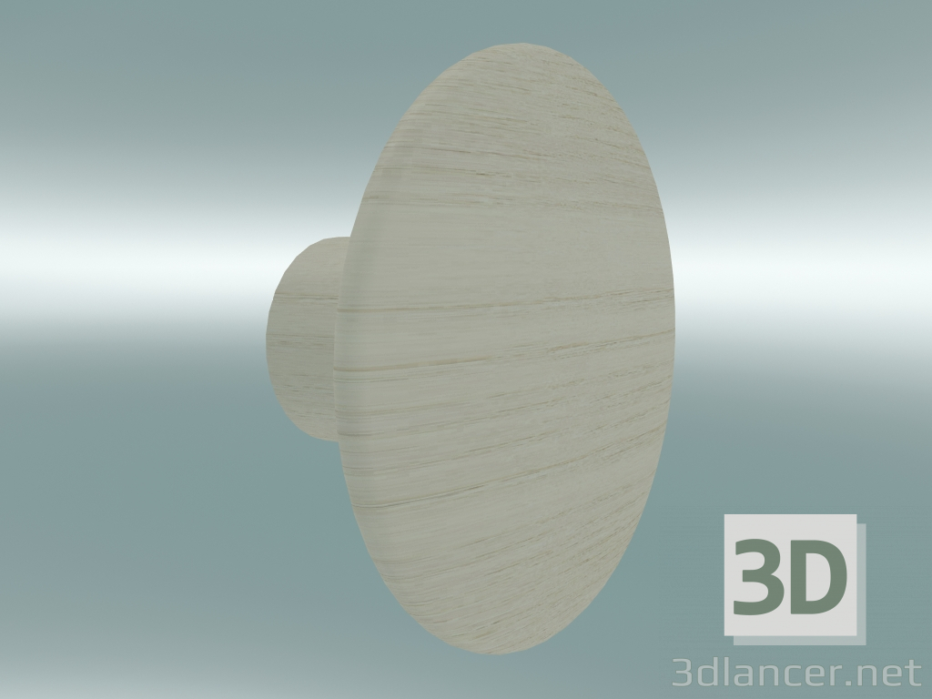 3d model Gancho para ropa Dots Wood (Ø9 cm, Fresno) - vista previa