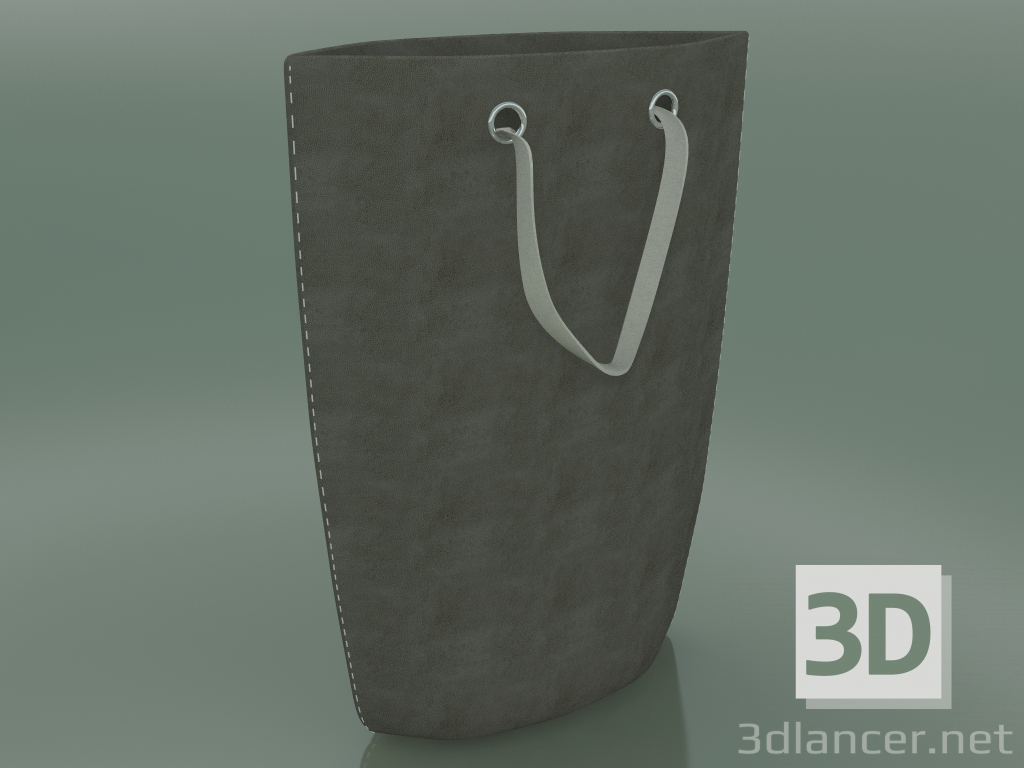 3D Modell Echte Öko-Ledertasche - Vorschau