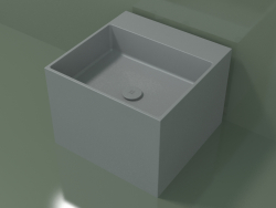 Lavabo sobre encimera (01UN22302, Silver Grey C35, L 48, P 48, H 36 cm)