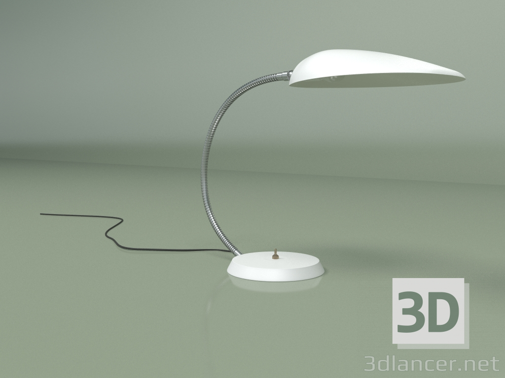 3D Modell Tischlampe Cobra (weiß) - Vorschau