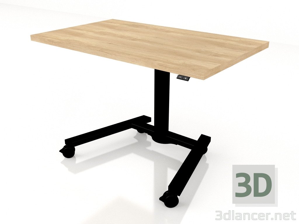 Modelo 3d Mesa de trabalho Ogi One com rodízios BOD100 (1000x600) - preview