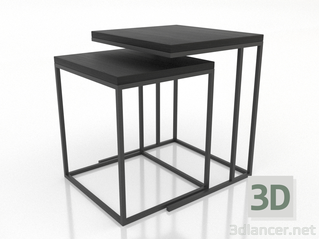 3d model Coffee table (black RAL 9005) - preview 3d model Coffee table (black RAL 9005) - preview