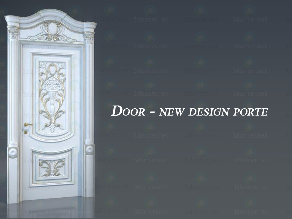 Modelo 3d Porta - nova projeto de porte - preview