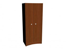 Armoire concave de la garde-robe 2 portes