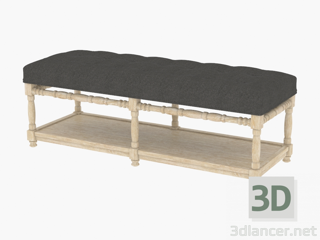 3d модель Скамья NAPA WOOL BENCH (7801.1106) – превью