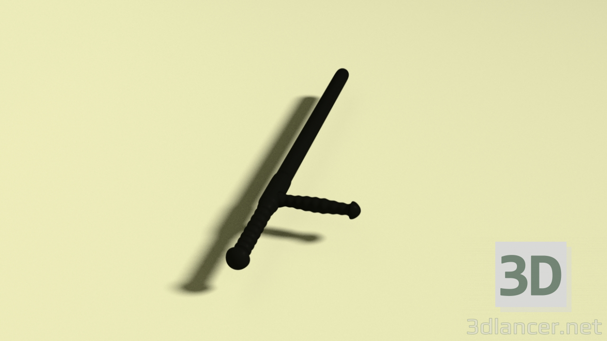 3D modeli baton - önizleme