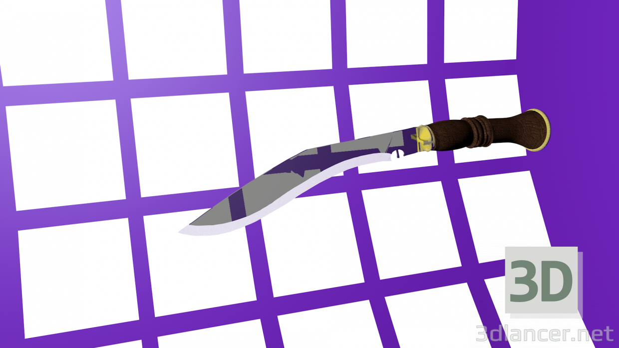 modèle 3D de Kukri acheter - rendu