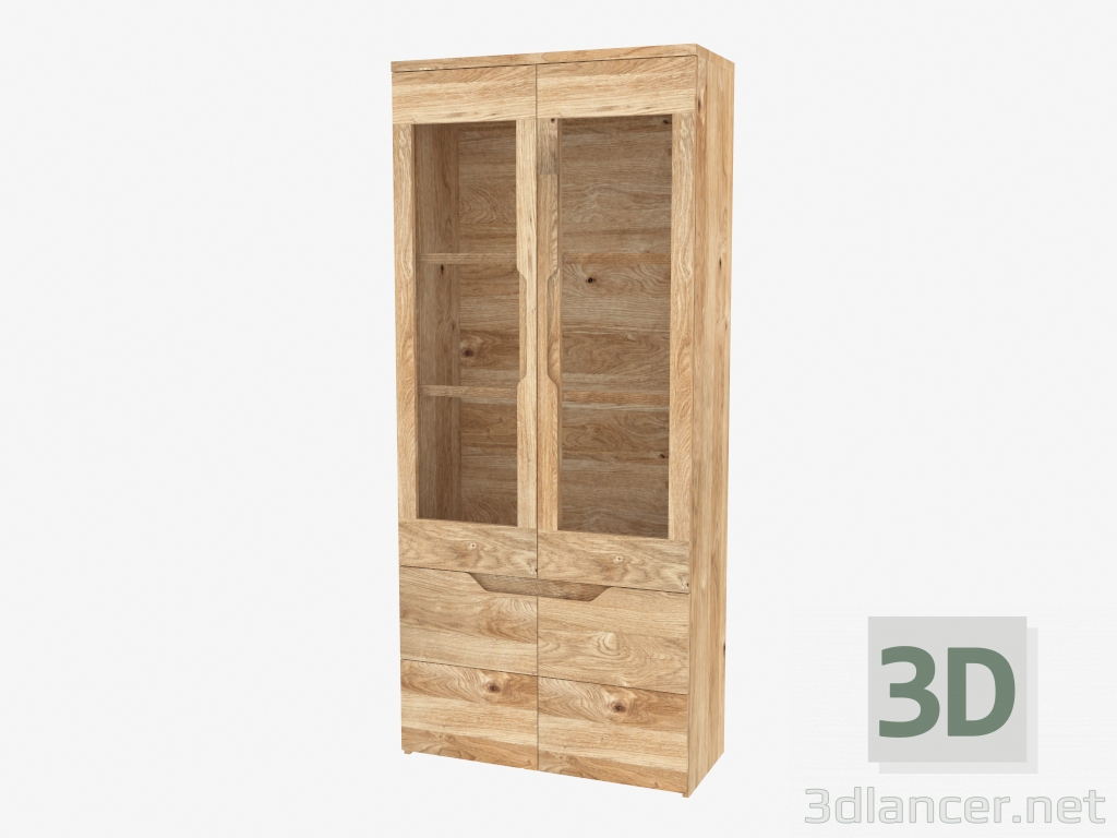 modèle 3D Vitrine 2 portes (SE.1047 90x207x40cm) - preview