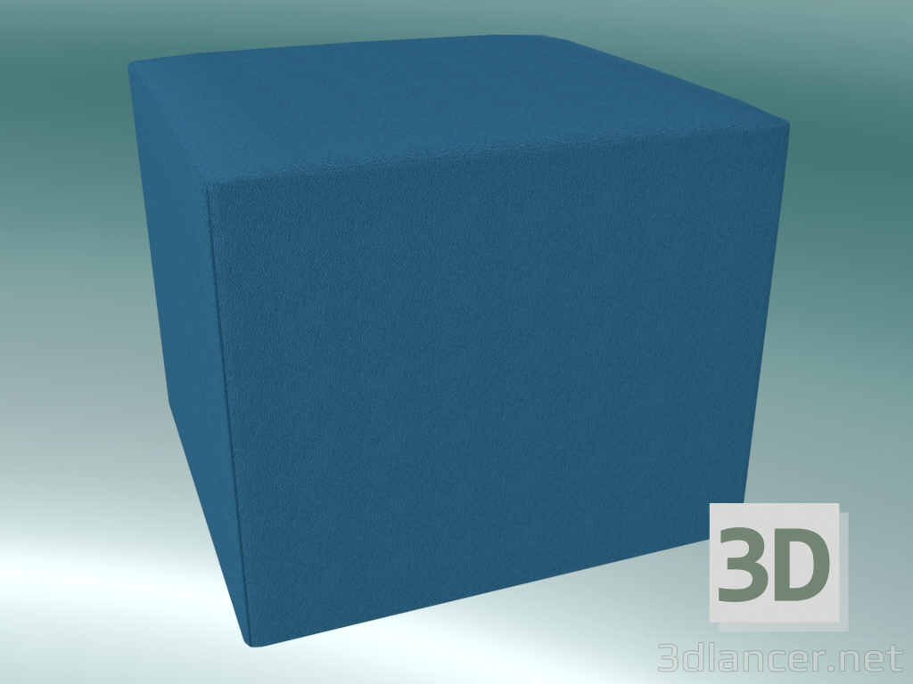 modèle 3D Grand pouf carré (VOS1, 540x540 mm) - preview