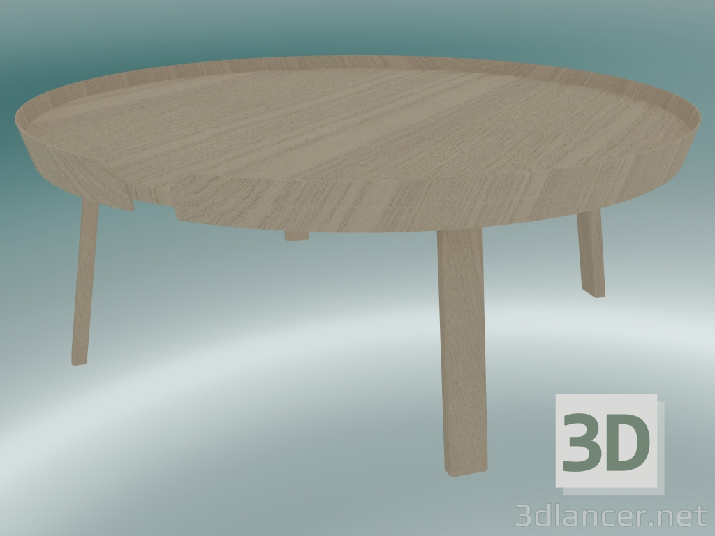 3D Modell Couchtisch Around (Extra Large, Eiche) - Vorschau