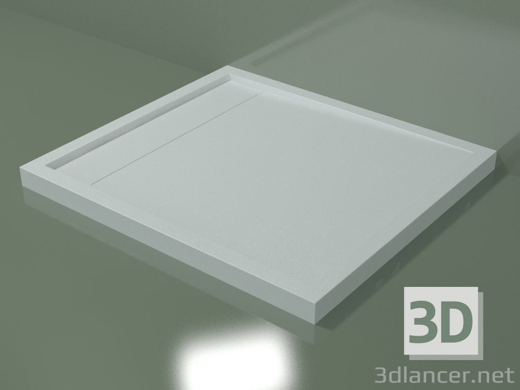 3d model Shower tray (30R14238, dx, L 100, P 90, H 6 cm) - preview