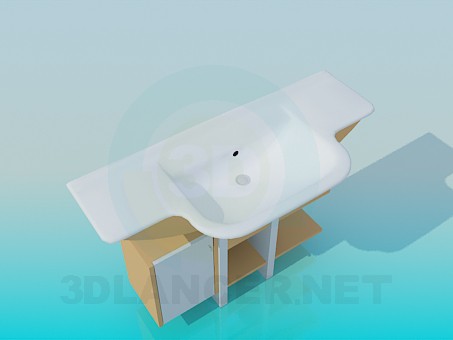 3d model Rectangular sink - preview