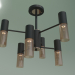 3d model Pendant chandelier Tesoro 70125-6 (black) - preview