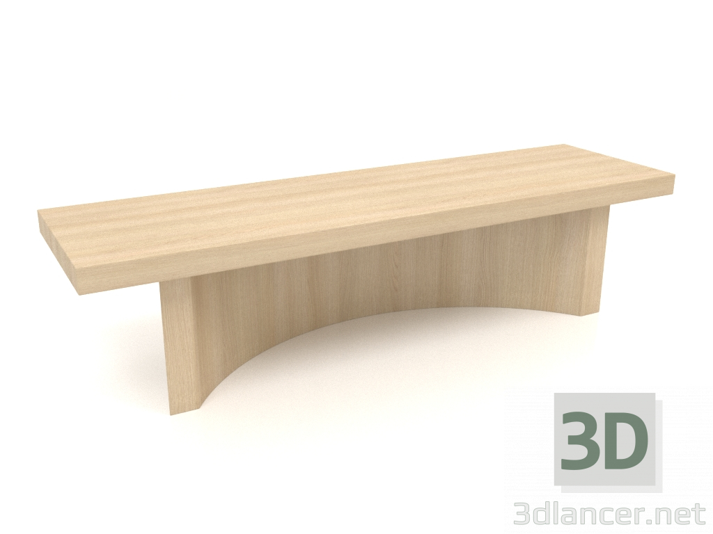 Modelo 3d Banco BK (1400x400x350, madeira branca) - preview