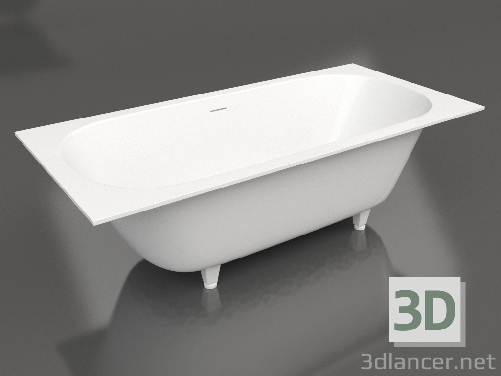 modello 3D Vasca ORNELLA AXIS 190x90 - anteprima