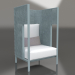 3d model Chaise longue capullo (Azul gris) - vista previa