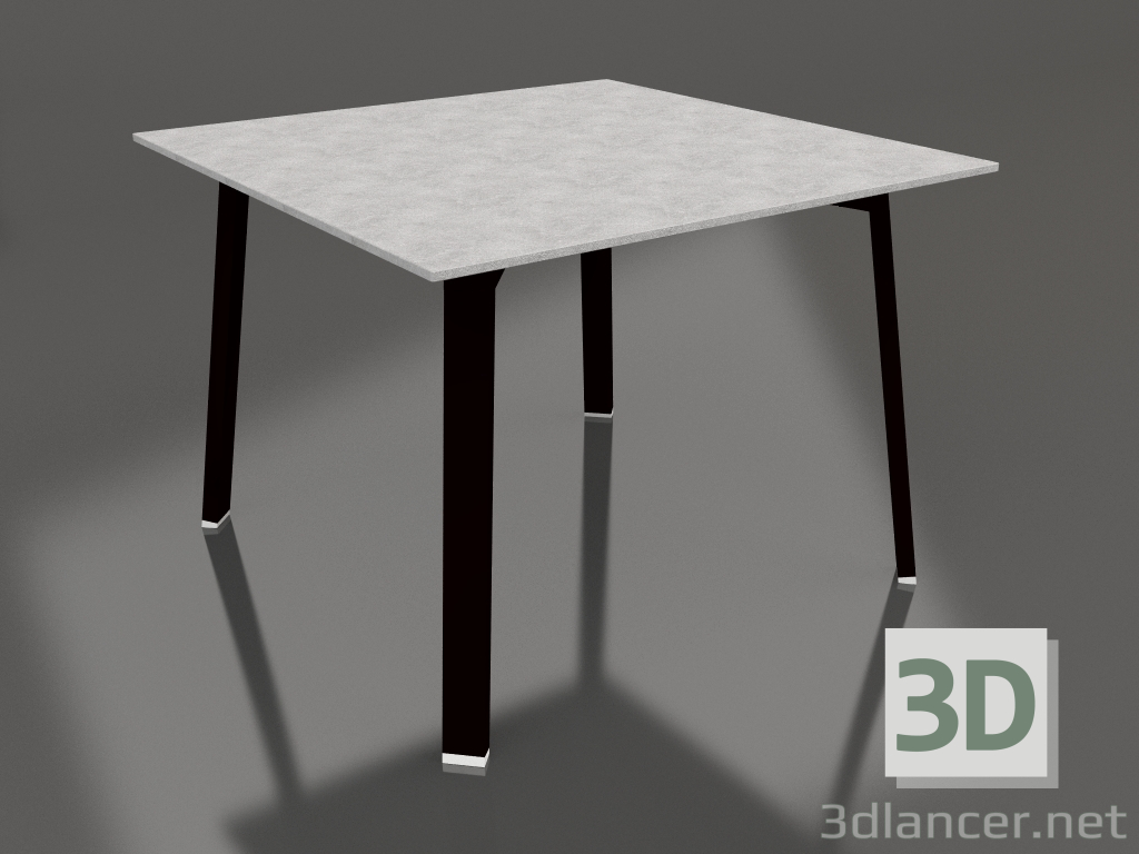 modello 3D Tavolo da pranzo 100 (Nero, DEKTON) - anteprima